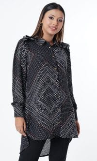 Ladies Shirt Special black Tunic Tops