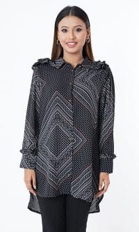 Ladies Shirt Special black Tunic Tops - Image 4