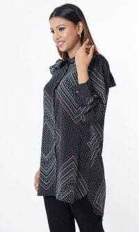 Ladies Shirt Special black Tunic Tops - Image 5