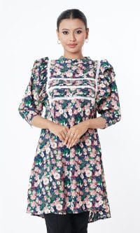 Women's Floral Tops Best fastening Shirt - Image 2