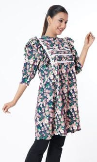 Women's Floral Tops Best fastening Shirt - Image 3