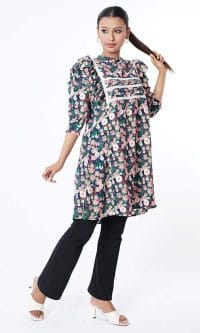 Women's Floral Tops Best fastening Shirt - Image 4