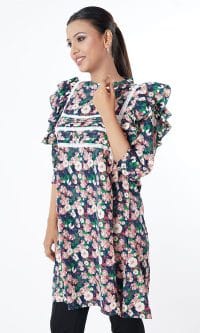 Women's Floral Tops Best fastening Shirt - Image 7