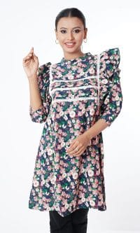 Women's Floral Tops Best fastening Shirt - Image 8