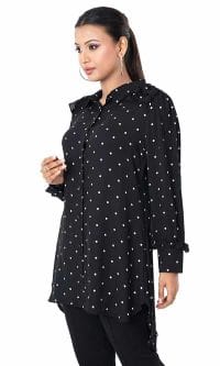 Ladies Shirt Special black Tunic Tops
