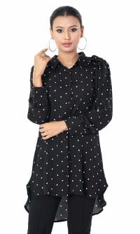 Ladies Shirt Special black Tunic Tops - Image 3