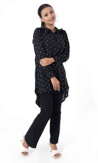 Ladies Shirt Special black Tunic Tops - Image 5