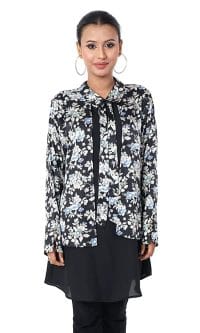 Petal & Knot: The Kaora Lake Luxe Bow-Tie Top - Image 4