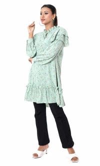 Women's Floral Tops Best fastening Shirt - Image 2