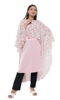 Rose Blush Pink Luxe Kaftan - Image 3