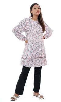 Women's Floral Tops Best fastening Shirt - Image 7