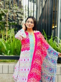 Organza Cotton Digital Print 3 Piece Set - Image 5