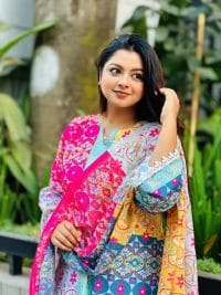 Organza Cotton Digital Print 3 Piece Set - Image 7