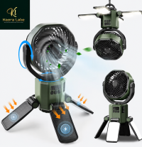 Multifunctional Outdoor Solar Fan – 4 LED Lights & Auto Oscillation 🔥 - Image 2