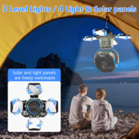 Multifunctional Outdoor Solar Fan – 4 LED Lights & Auto Oscillation 🔥 - Image 5