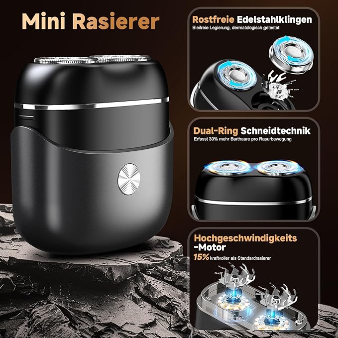 81DK+zsma4L._AC_SX679_02 Mini Electric Shaver 2026 Upgraded Waterproof - Image 1